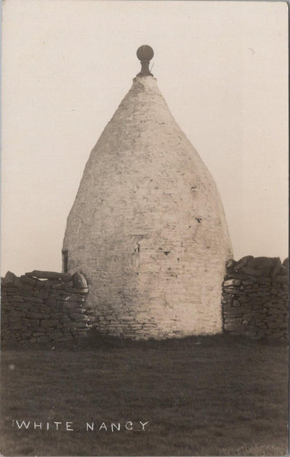 White Nancy Bollington Cheshire Kerridge Hill Landmark RPPC Postcard XT2337