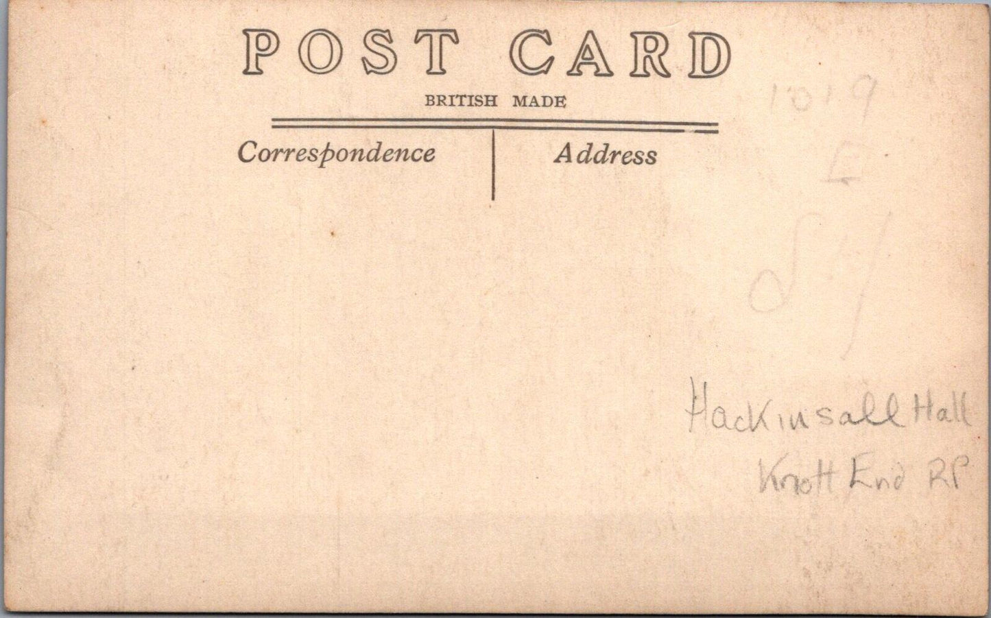 Lancashire Postcard Knott End-on-Sea Hackensall Hall, Historic Grade II - XT2354