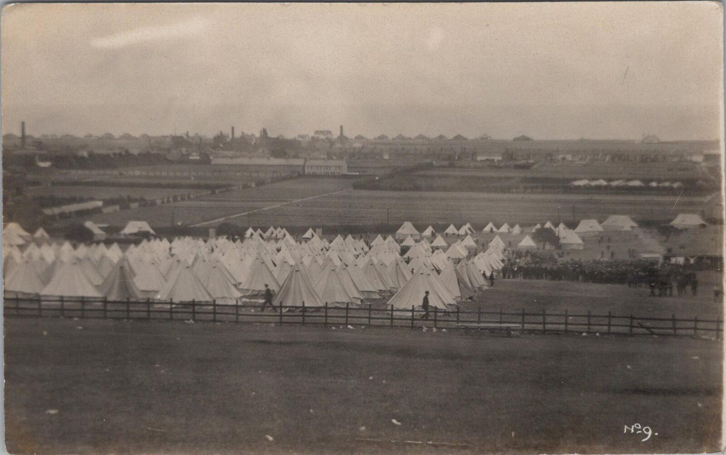 Military Postcard - Large Army Camp, Military Tents, Unknown Location XT2355