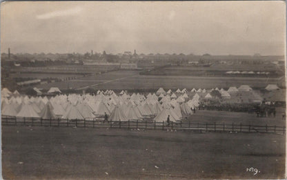 Military Postcard - Large Army Camp, Military Tents, Unknown Location XT2355