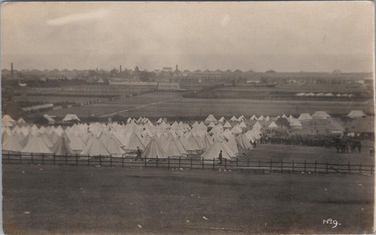 Military Postcard - Large Army Camp, Military Tents, Unknown Location XT2355