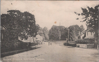 East Sussex Postcard Northiam Village Schools Historic Road Street View XT2367