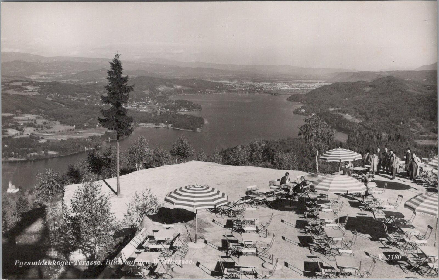 Austria Postcard Pyramidenkogel Wörthersee Carinthia Real Photo View XT2377