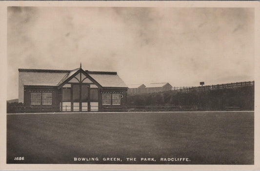 Lancashire Postcard Bowling Green The Park Radcliffe RPPC A J Evans XT2378