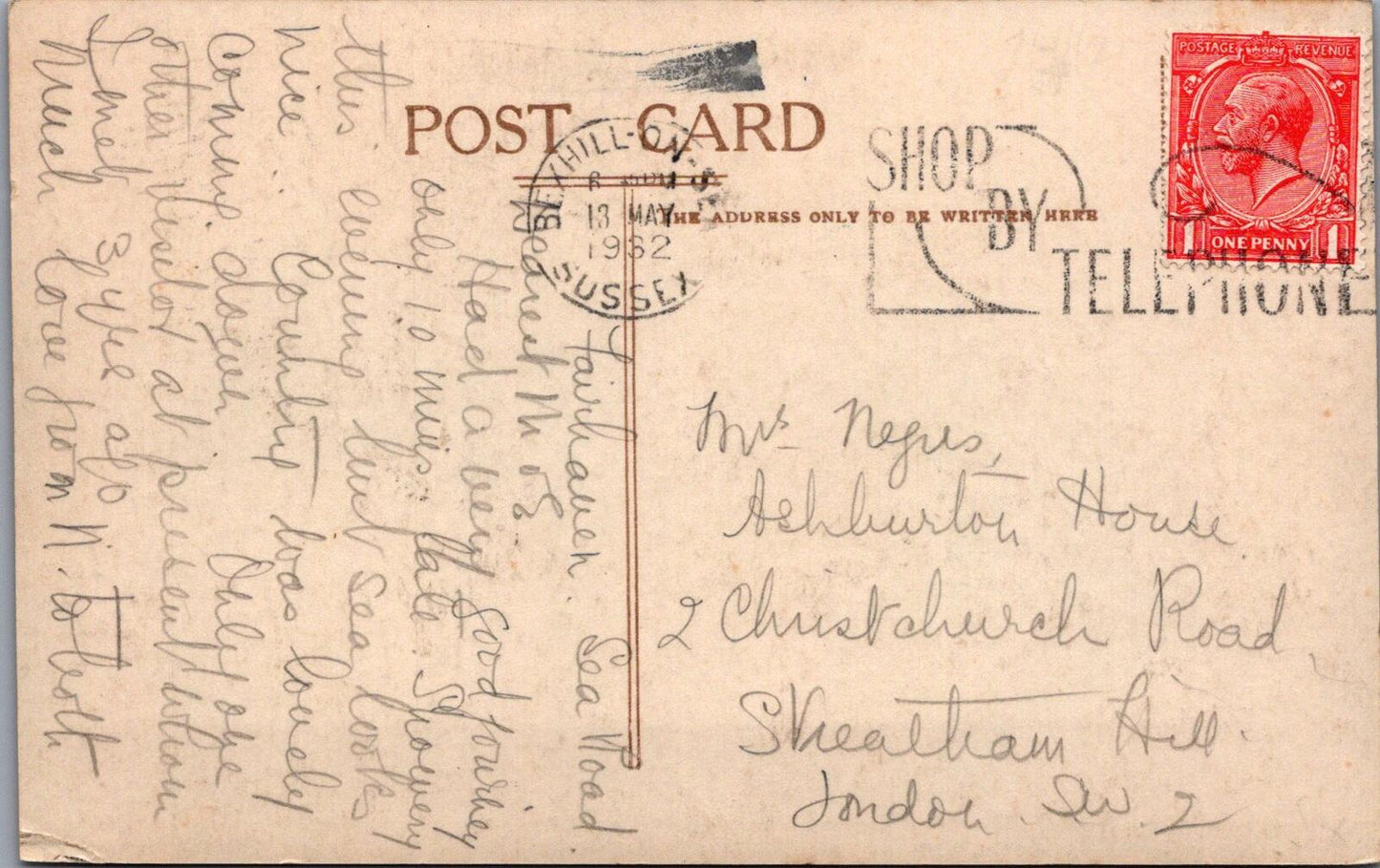 Sussex Postcard Bexhill-on-Sea Beach Haven Hotel Sea Road Vintage   XT2382