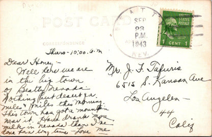 USA Postcard Jack Ass, American Desert 1943 RPPC Real Photo Comic XT2394