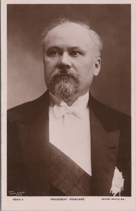 France Postcard Raymond Poincare French President WW1 Era RPPC Photo XT2399