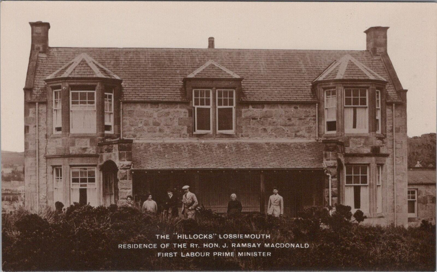 Moray Postcard Lossiemouth Hillocks Ramsay MacDonald Labour Prime MinisterXT2413