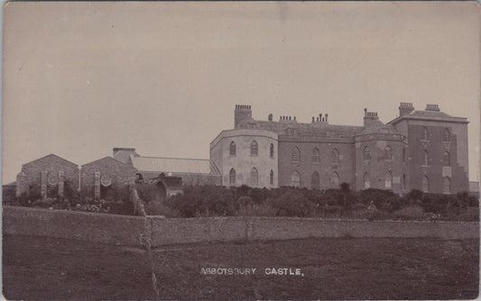 Dorset Postcard: Abbotsbury Castle Mansion Ilchester Family RPPC Photo XT2420