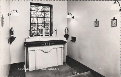 London Postcard: The Chapel K.S.C. Club Knights of St Columba 1930s RPPC XT2846