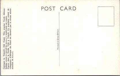 Libya Postcard: Carriages Old Town Tripoli BOAC Airline 1950s Chrome XT2851