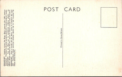 Germany Postcard: Frankfurt River Main 14th Century Cathedral BOAC 1950s  XT2852