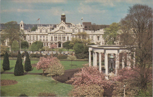 Glamorgan Postcard: Main Building University College Cardiff 1970s Chrome XT2854