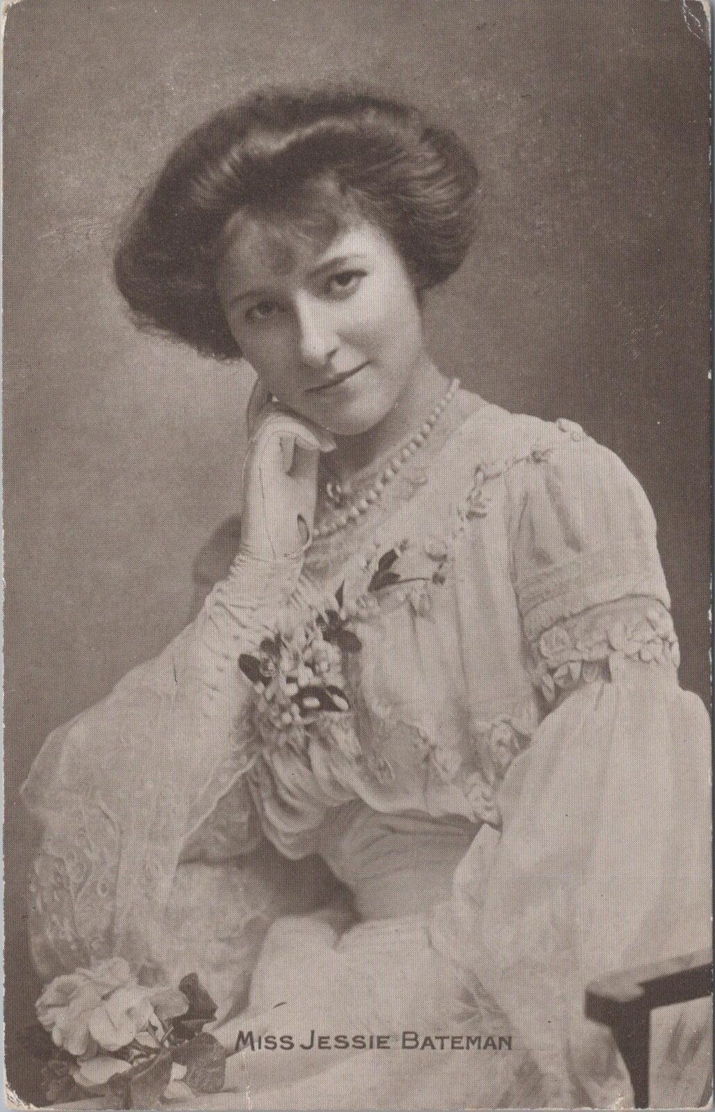 Theatrical Postcard: Miss Jessie Bateman Edwardian Actress Stage Theatre XT2863