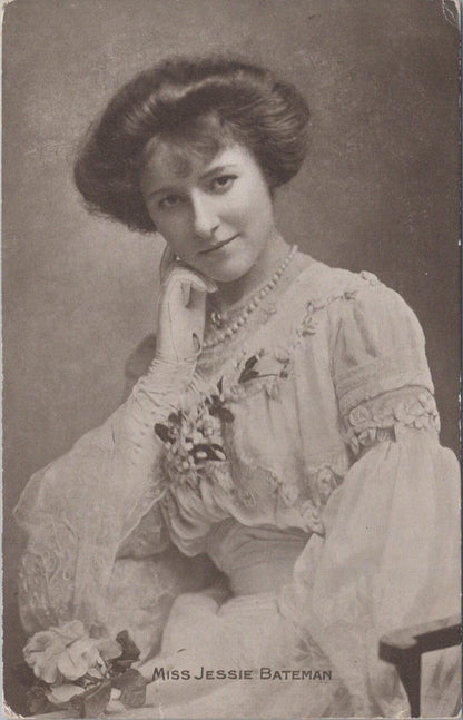 Theatrical Postcard: Miss Jessie Bateman Edwardian Actress Stage Theatre XT2863