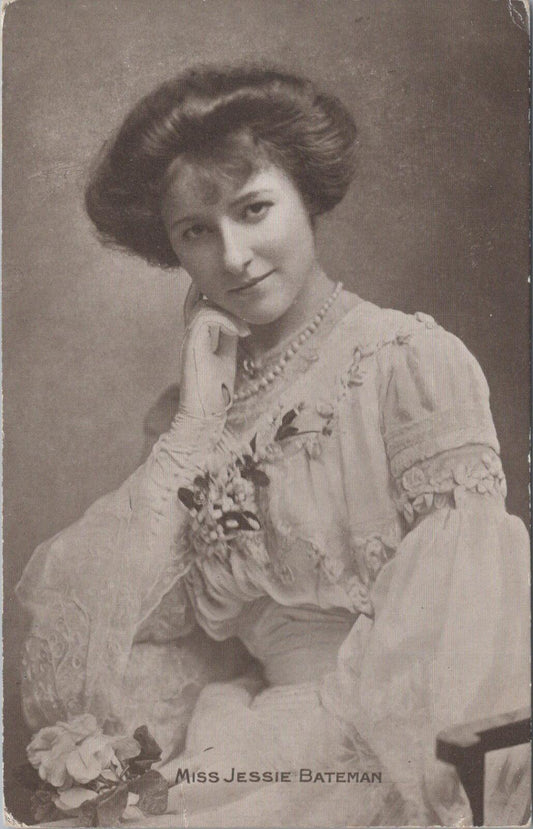 Theatrical Postcard: Miss Jessie Bateman Edwardian Actress Stage Theatre XT2863