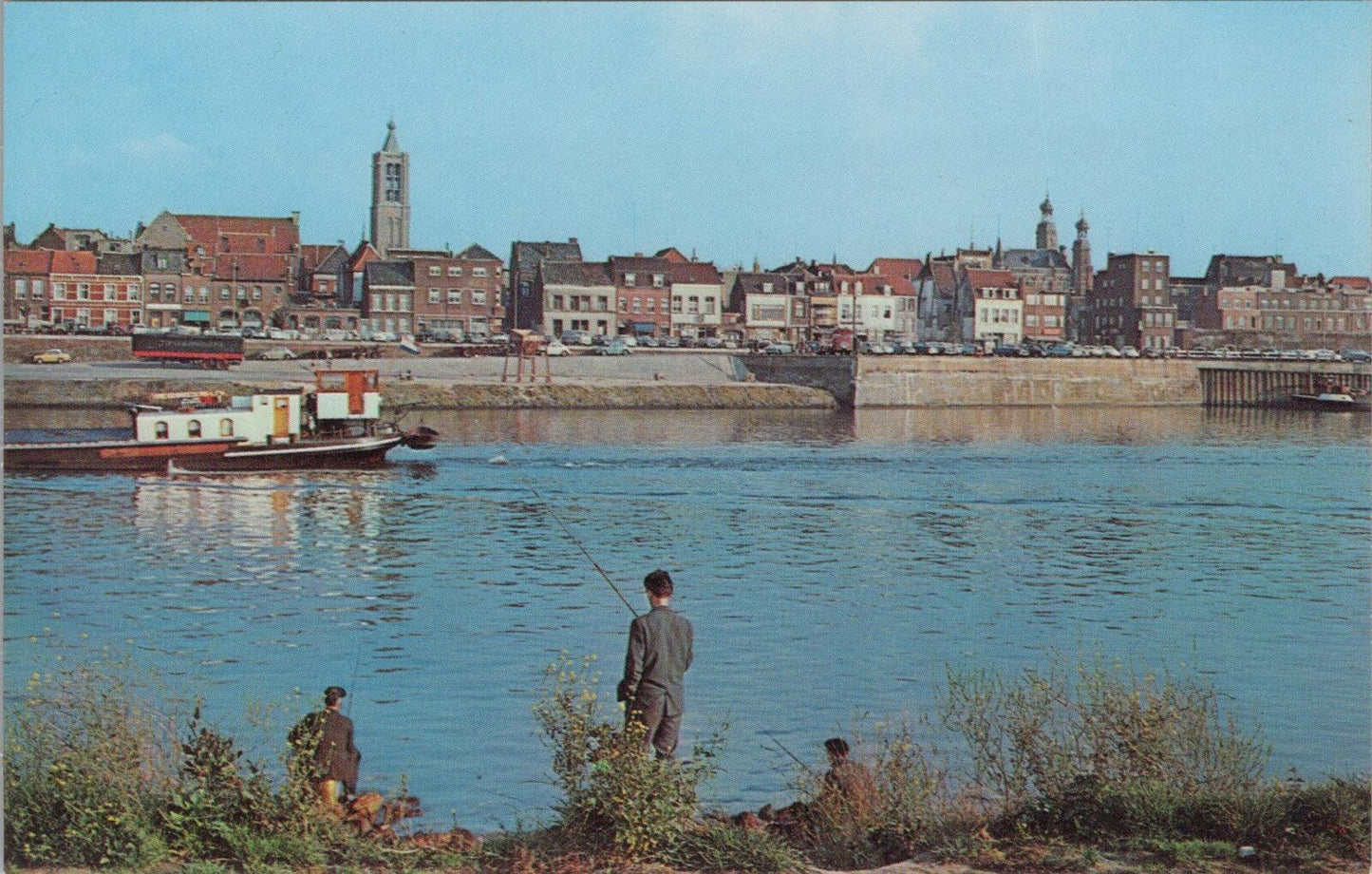 Netherlands Postcard: Venlo Gezicht Op De Maas DeMuinck Co 1960s Chrome XT2868
