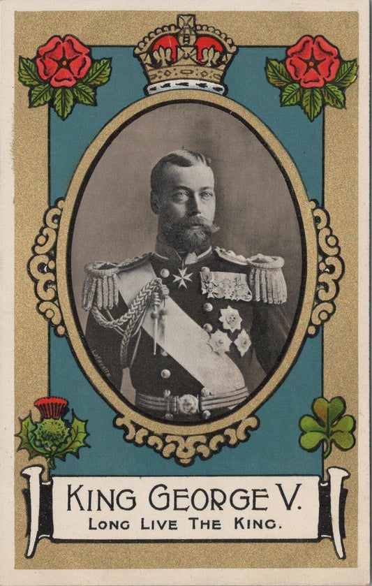 Royalty Postcard: King George V Long Live The King 1910s Commemorative  XT2878