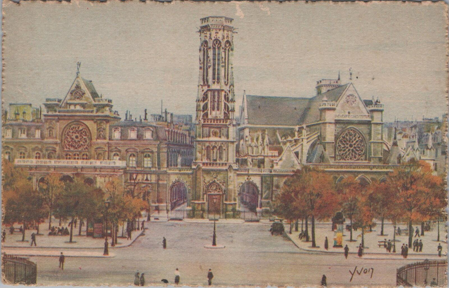 France Postcard: Eglise Saint Germain l Auxerrois Paris Yvon 1920s XT2882