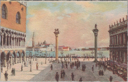 Italy Postcard: Venice Piazzetta S Marco Traldi Milano Art Nouveau 1920s XT2901