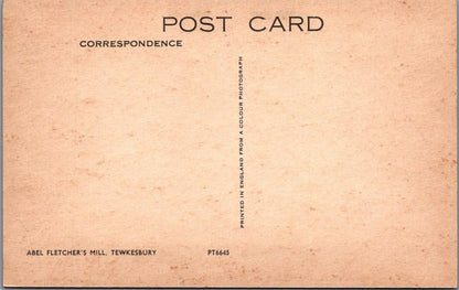 Gloucestershire Postcard:Tewkesbury Abel Fletchers Mill River Severn 1960sXT2910