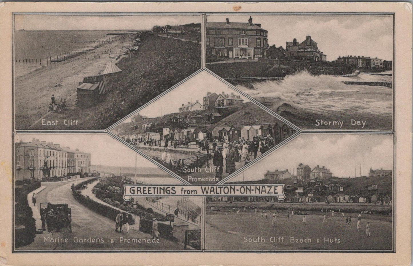 Essex Postcard - Greetings From Walton-on-the-Naze   XT1319