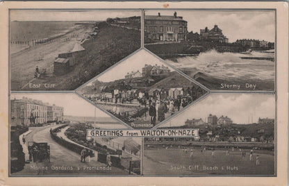 Essex Postcard - Greetings From Walton-on-the-Naze   XT1319