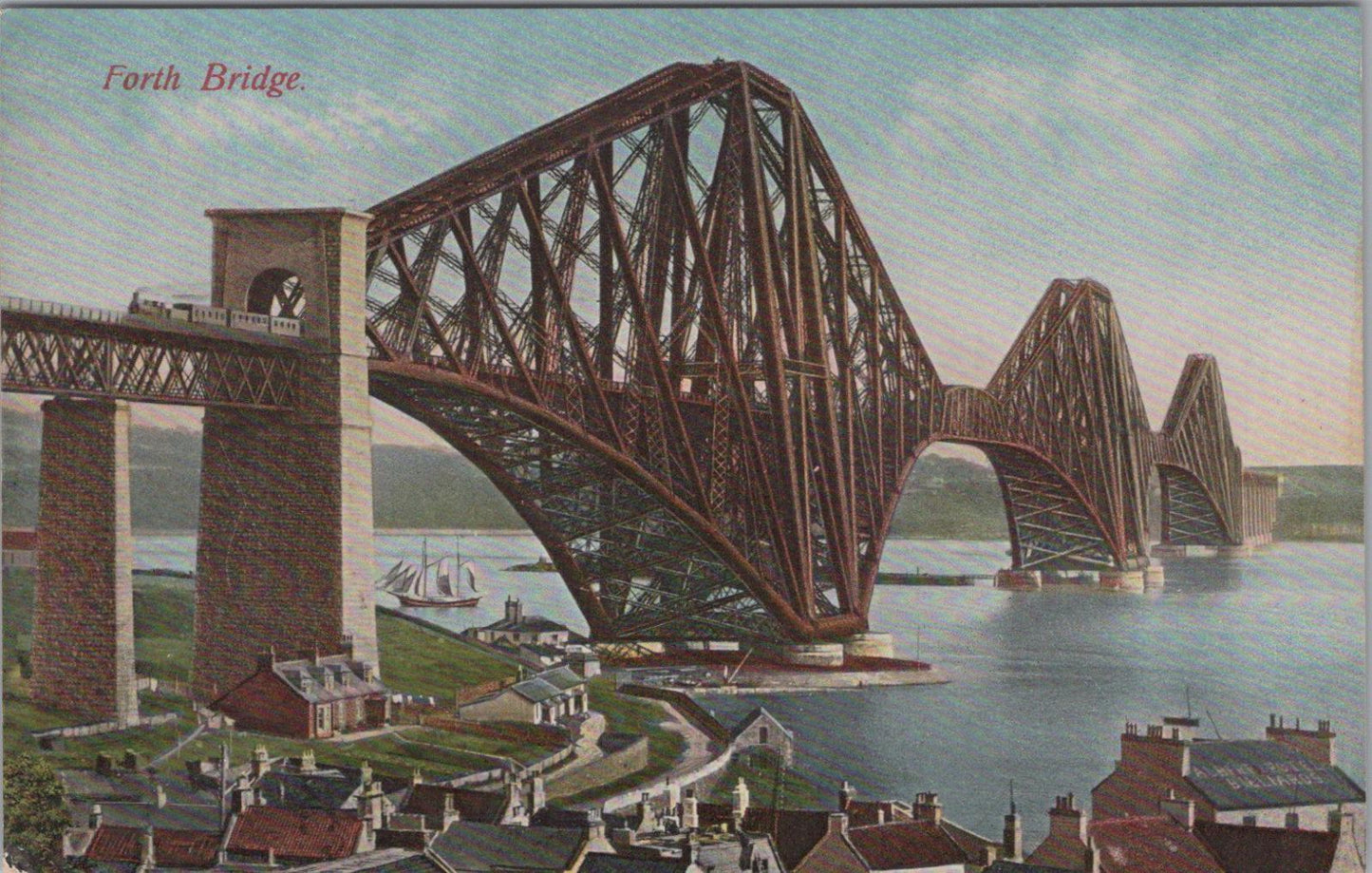 Scotland Postcard - Forth Bridge, Located Between Edinburgh, Midlothian  XT1324