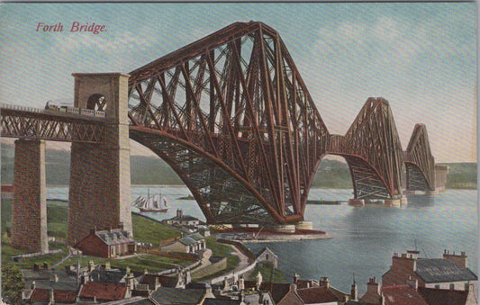 Scotland Postcard - Forth Bridge, Located Between Edinburgh, Midlothian  XT1324