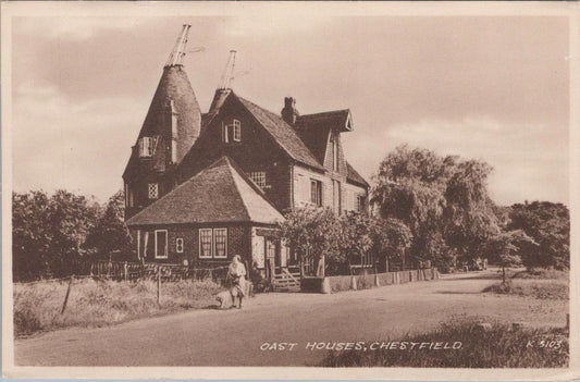 Kent Postcard - Oast Houses in Chestfield, Kentish Oast Houses  XT1328