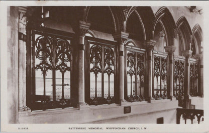 Isle of Wight Postcard - Battenberg Memorial inside Whippingham Church  XT1349