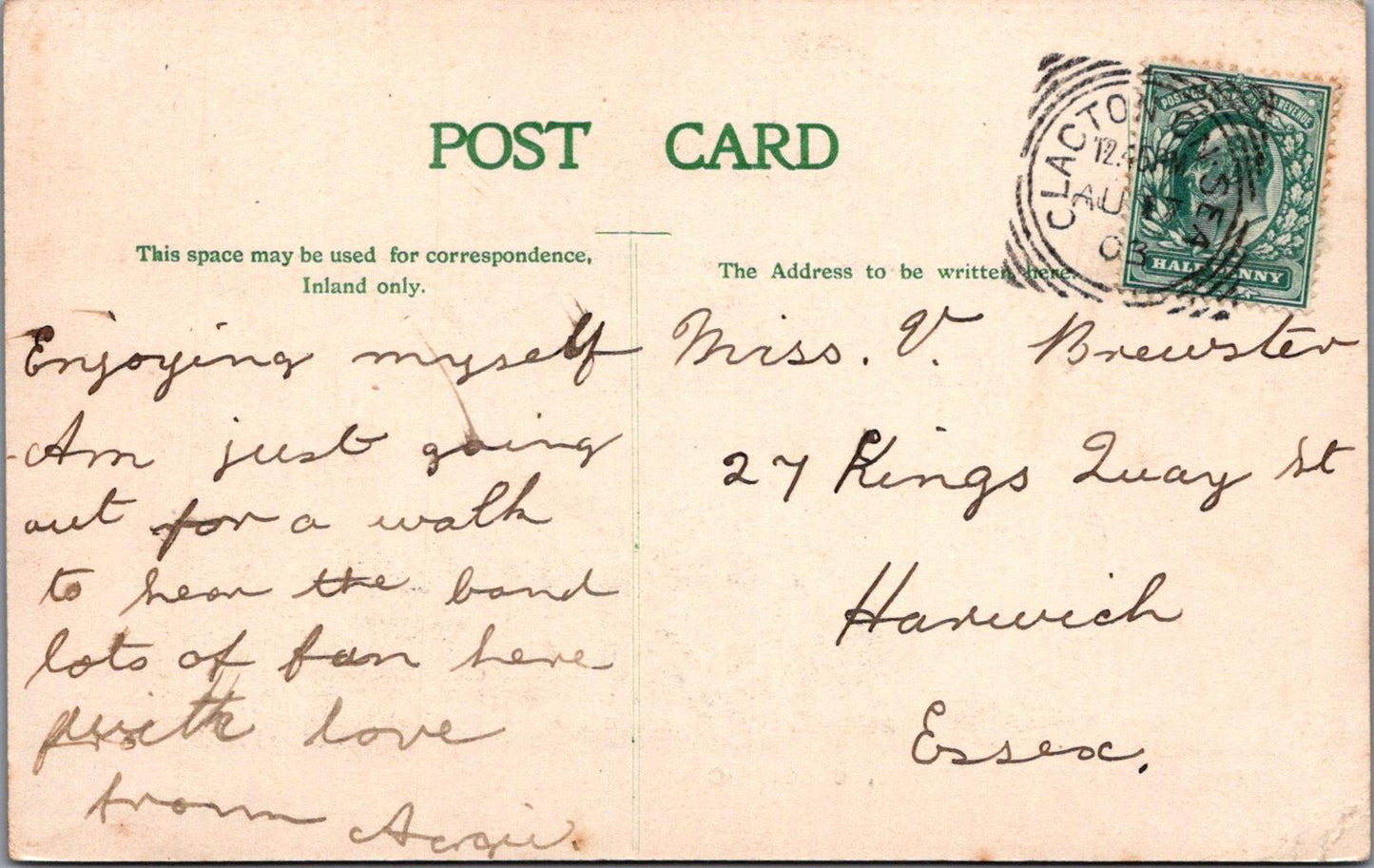 Essex Postcard - Essex Convalescent Home in Clacton-on-Sea  XT1370