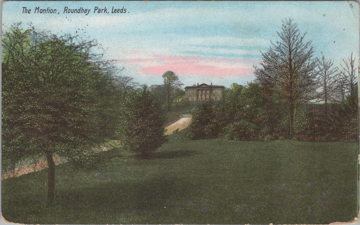 Yorkshire Postcard - The Mansion (Montion) in Roundhay Park, Leeds   XT1376