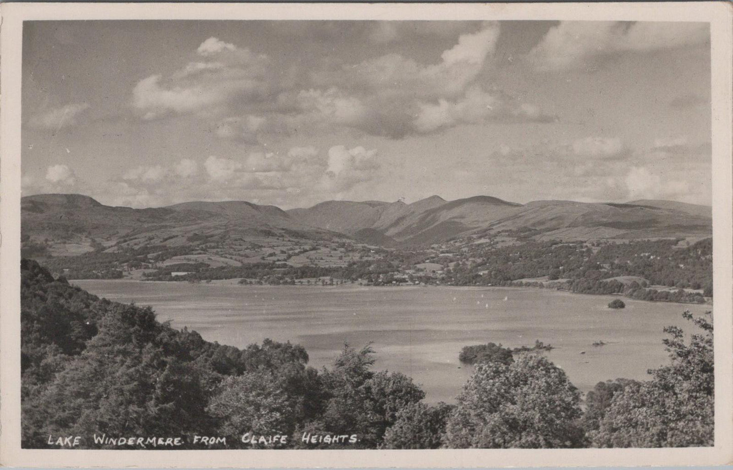 Cumbria Postcard - Lake Windermere From Claife Heights, The Lake District XT1379