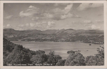 Cumbria Postcard - Lake Windermere From Claife Heights, The Lake District XT1379