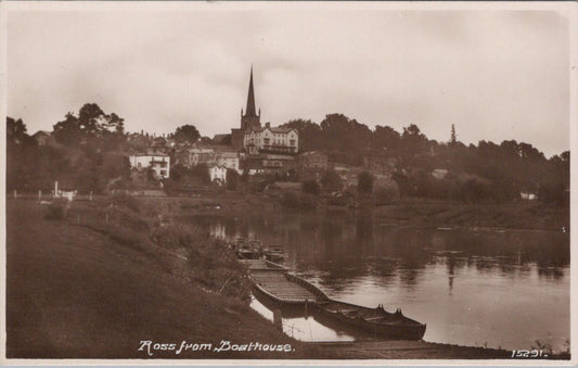 Herefordshire Postcard: Ross-on-Wye from Boathouse  XT1401