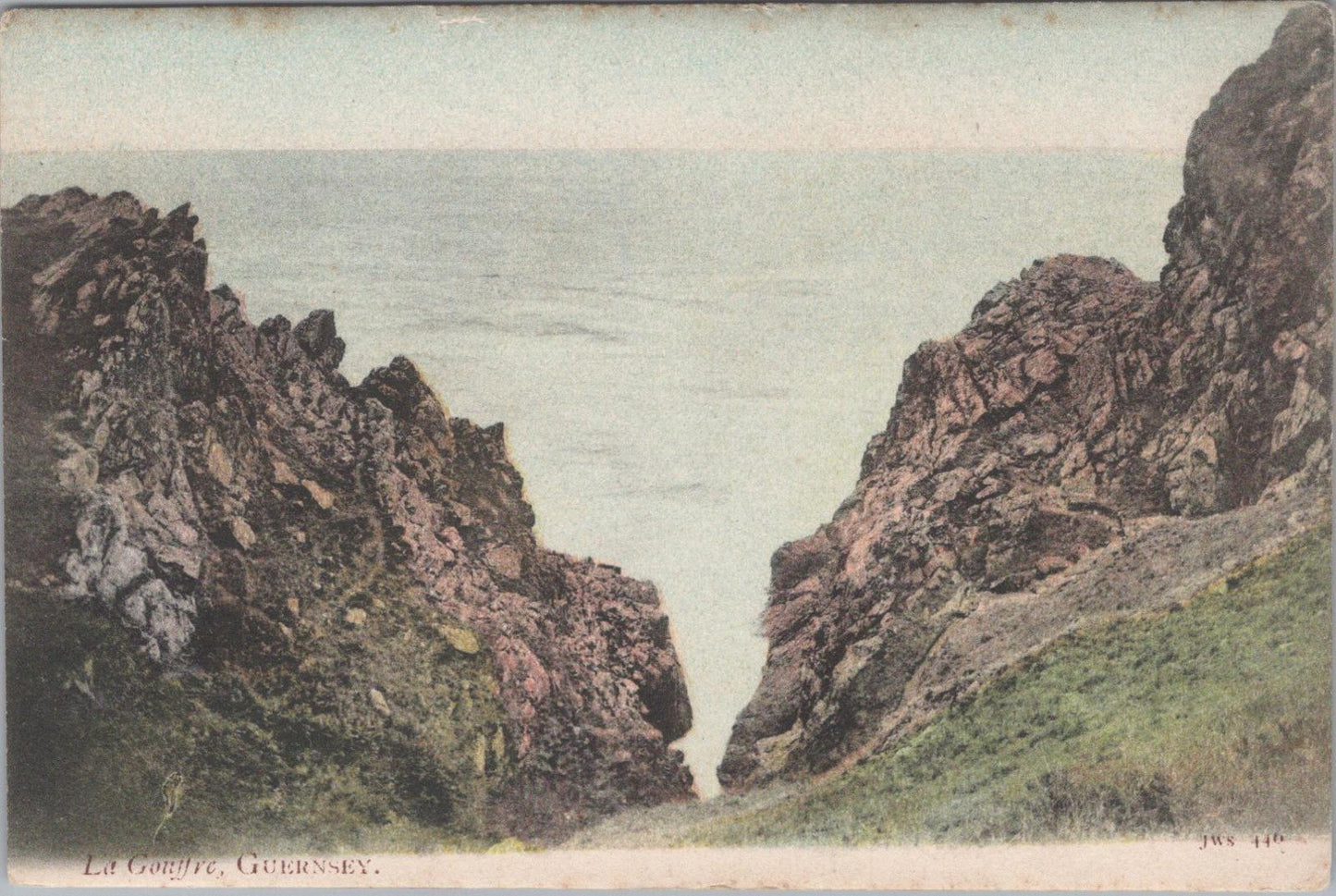Guernsey Postcard: Le Gouffre Cliff View, Channel Islands XT1405