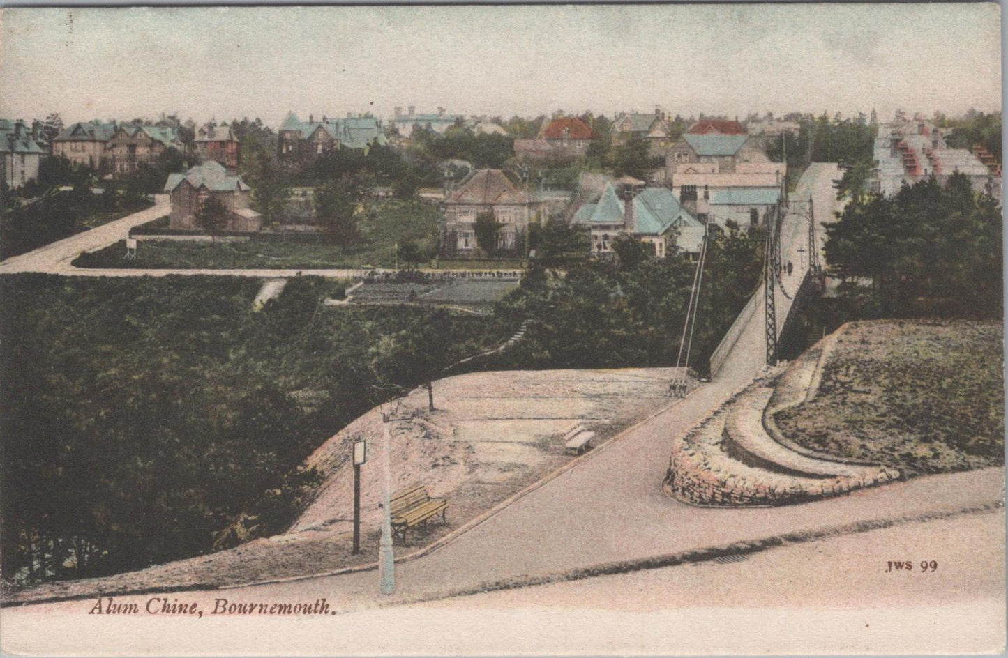 Dorset Postcard: Alum Chine, Bournemouth, Suspension Bridge View XT1415