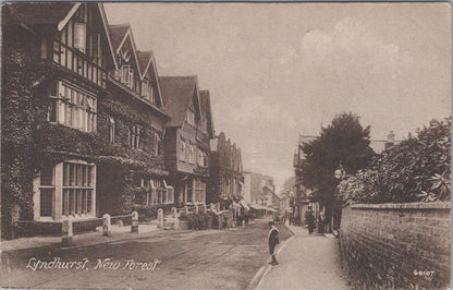 Hampshire Postcard: Lyndhurst, New Forest, High Street View XT1429