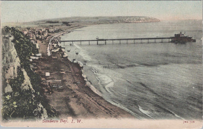 Isle of Wight Postcard: Sandown Bay, Pier & Culver Cliffs  XT1438
