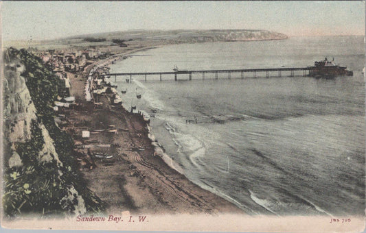 Isle of Wight Postcard: Sandown Bay, Pier & Culver Cliffs  XT1438