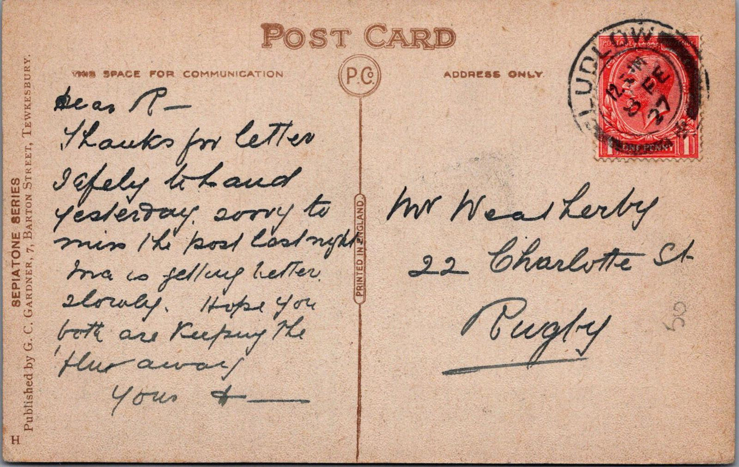 Gloucestershire Postcard: "Ye Olde Black Beare" Inn, Tewkesbury XT1441