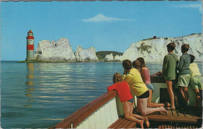 Isle of Wight Postcard: The Needles, Chalk Stacks and Lighthouse  XT1445