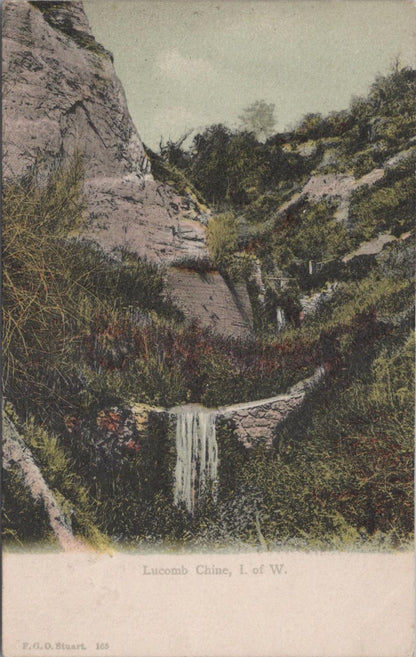 Isle of Wight Postcard: Lucomb Chine, Waterfall View  XT1449