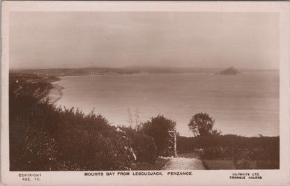 Cornwall Postcard: Mounts Bay From Lescudjack, Penzance XT1456
