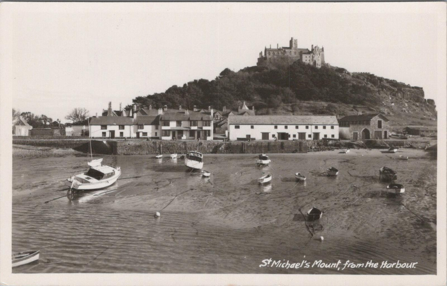 Cornwall Postcard: St. Michael's Mount From The Harbour Near Marazion  XT1457