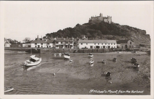 Cornwall Postcard: St. Michael's Mount From The Harbour Near Marazion  XT1457