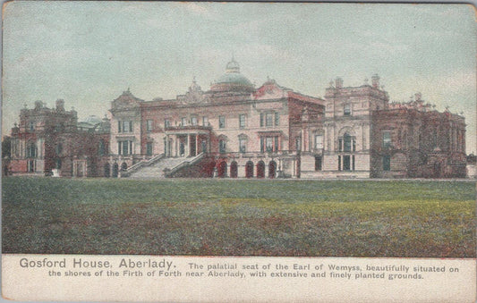 Scotland Postcard: Gosford House Aberlady Seat of the Earl of Wemyss XT1914
