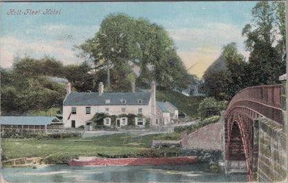 Worcestershire Postcard: Holt-Fleet Hotel and Thomas Telford Bridge XT1915