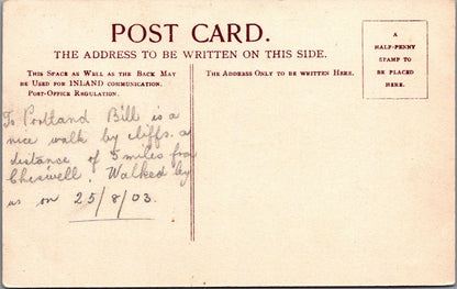 Dorset Postcard: Portland Bill Coastal View with Crane and Lighthouse XT1918